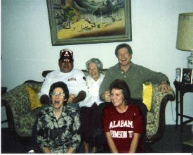 Jay with mother Bethane Burleson Ott, & siblings Betty Ott Cobb, Bonnie Ott Wallace, and Lee Ott
